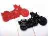 3011 Motorcycle Chocolate or Hard Candy Lollipop Mold
